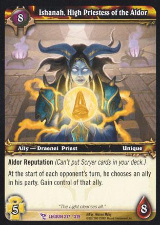 World of Warcraft TCG | Ishanah, High Priestess of the Aldor - March of the Legion 217/319 | The Nerd Merchant