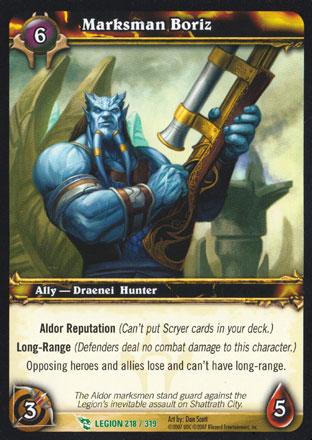 World of Warcraft TCG | Marksman Boriz - March of the Legion 218/319 | The Nerd Merchant