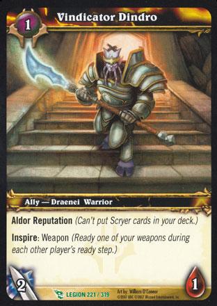 World of Warcraft TCG | Vindicator Dindro - March of the Legion 221/319 | The Nerd Merchant