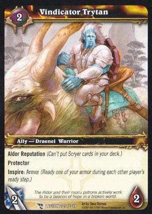 World of Warcraft TCG | Vindicator Trytan - March of the Legion 225/319 | The Nerd Merchant