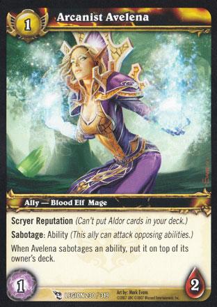 World of Warcraft TCG | Arcanist Avelena - March of the Legion 230/319 | The Nerd Merchant