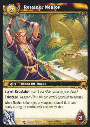 World of Warcraft TCG | Retainer Nealos - March of the Legion 242/319 | The Nerd Merchant