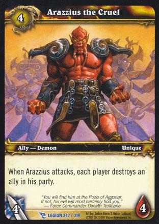 World of Warcraft TCG | Arazzius the Cruel - March of the Legion 247/319 | The Nerd Merchant