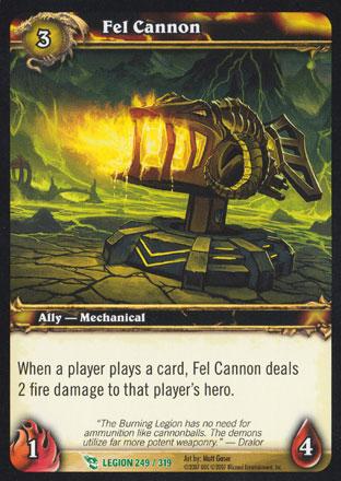 World of Warcraft TCG | Fel Cannon - March of the Legion 249/319 | The Nerd Merchant