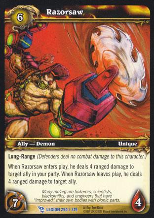 World of Warcraft TCG | Razorsaw - March of the Legion 250/319 | The Nerd Merchant