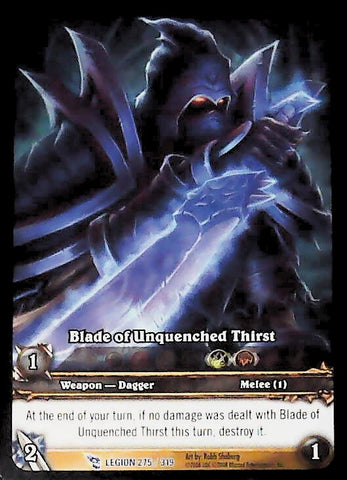 World of Warcraft TCG | Blade of Unquenched Thirst (Extended Art) - March of the Legion 275/319 | The Nerd Merchant