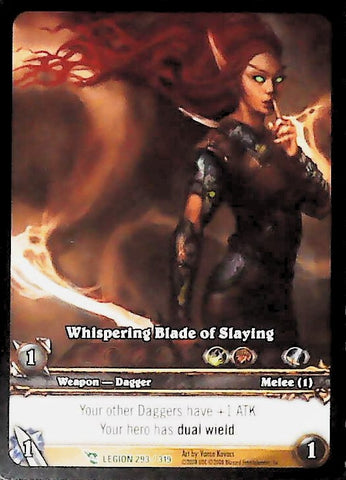 World of Warcraft TCG | Whispering Blade Of Slaying (Extended Art) - March of the Legion 293/319 | The Nerd Merchant