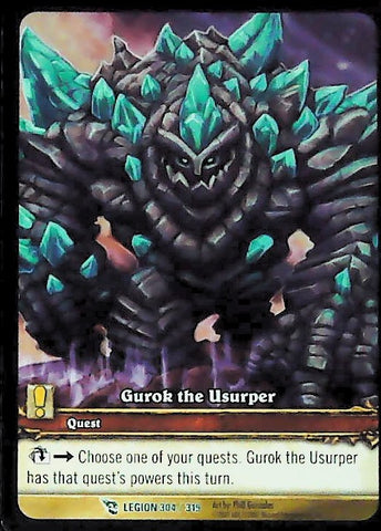 World of Warcraft TCG | Gurok the Usurper (Extended Art) - March of the Legion 304/319 | The Nerd Merchant