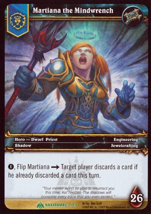 World of Warcraft TCG | Martiana The Mindwrench - Naxxramas Treasure 3/40 | The Nerd Merchant