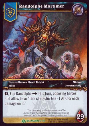 World of Warcraft TCG | Randolphe Mortimer - Naxxramas Treasure 5/40 | The Nerd Merchant