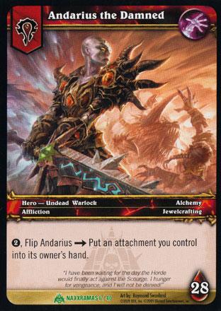 World of Warcraft TCG | Andarius The Damned - Naxxramas Treasure 6/40 | The Nerd Merchant