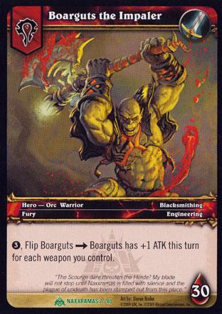 World of Warcraft TCG | Boarguts The Impaler - Naxxramas Treasure 7/40 | The Nerd Merchant