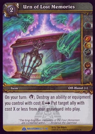 World of Warcraft TCG | Urn of Lost Memories (Foil) - Naxxramas Treasure -2/40 | The Nerd Merchant