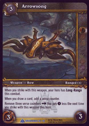 World of Warcraft TCG | Arrowsong (Foil) - Naxxramas Treasure -2/40 | The Nerd Merchant