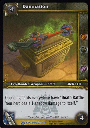 World of Warcraft TCG | Damnation (Foil) - Naxxramas Treasure -3/40 | The Nerd Merchant