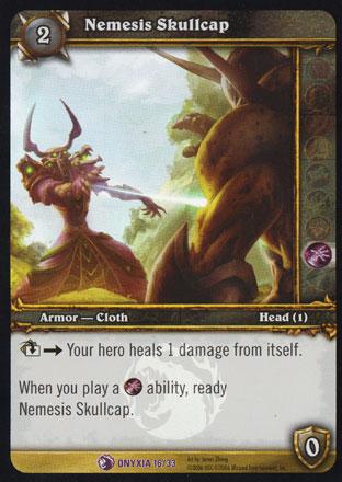World of Warcraft TCG | Nemesis Skullcap (Foil) - Onyxias Lair Treasure 16/33 | The Nerd Merchant