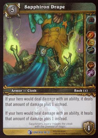 World of Warcraft TCG | Sapphiron Drape (Foil) - Onyxia's Lair Treasure 18/33 | The Nerd Merchant