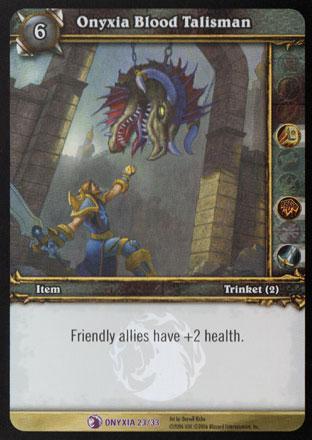 World of Warcraft TCG | Onyxia Blood Talisman (Foil) - Onyxia's Lair Treasure 23/33 | The Nerd Merchant