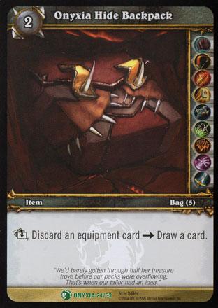 World of Warcraft TCG | Onyxia Hide Backpack (Foil) - Onyxia's Lair Treasure 24/33 | The Nerd Merchant