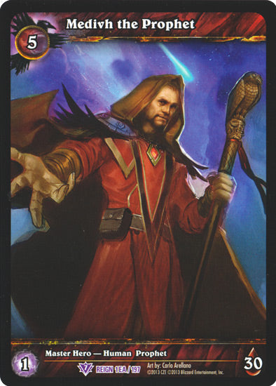 World of Warcraft TCG | Medivh the Prophet (Full Art) - Reign of Fire 1/197 | The Nerd Merchant