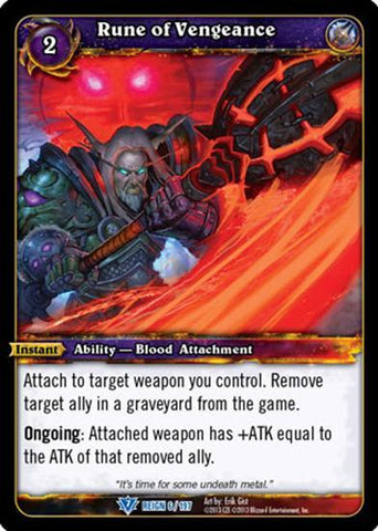 World of Warcraft TCG | Rune of Vengeance - Reign of Fire 6/197 | The Nerd Merchant