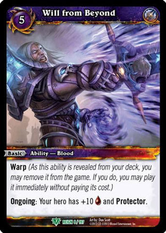 World of Warcraft TCG | Will from Beyond - Reign of Fire 8/197 | The Nerd Merchant