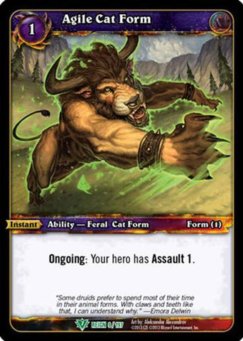 World of Warcraft TCG | Agile Cat Form - Reign of Fire 9/197 | The Nerd Merchant