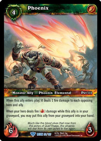 World of Warcraft TCG | Phoenix - Reign of Fire 25/197 | The Nerd Merchant