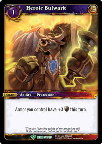 World of Warcraft TCG | Heroic Bulwark - Reign of Fire 30/197 | The Nerd Merchant