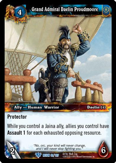 World of Warcraft TCG | Grand Admiral Daelin Proudmore - Reign of Fire 81/197 | The Nerd Merchant