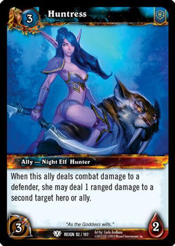 World of Warcraft TCG | Huntress - Reign of Fire 82/197 | The Nerd Merchant