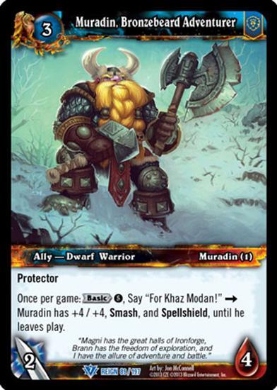 World of Warcraft TCG | Muradin, Bronzebeard Adventurer - Reign of Fire 89/197 | The Nerd Merchant