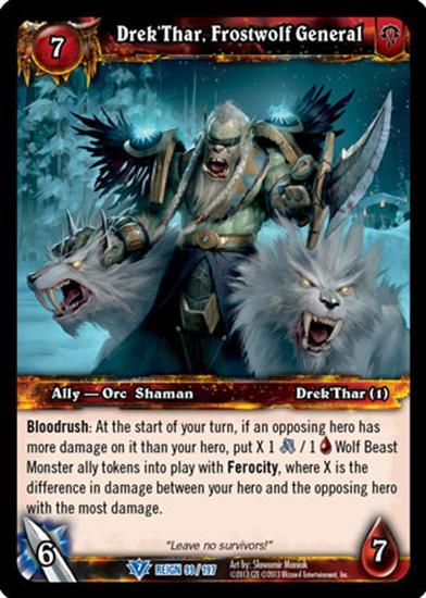 World of Warcraft TCG | Drek'Thar, Frostwolf General - Reign of Fire 99/197 | The Nerd Merchant