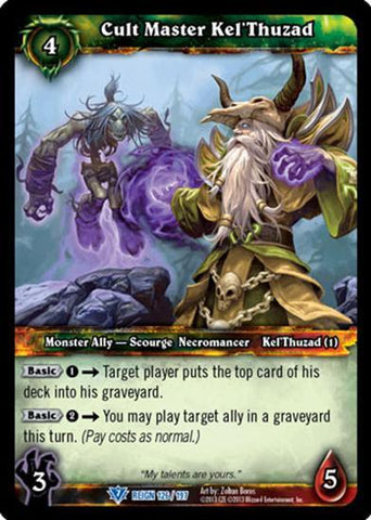 World of Warcraft TCG | Cult Master Kel'Thuzad - Reign of Fire 126/197 | The Nerd Merchant