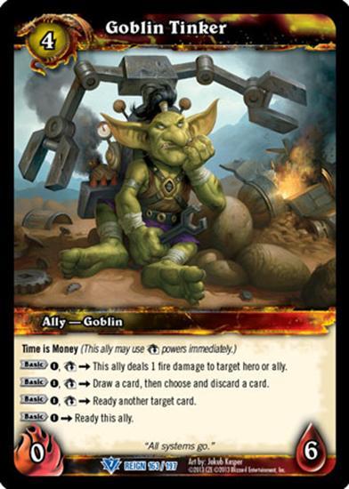 World of Warcraft TCG | Goblin Tinker - Reign of Fire 163/197 | The Nerd Merchant
