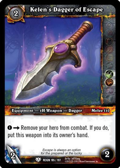 World of Warcraft TCG | Kelen's Dagger of Escape- Reign of Fire 185/197 | The Nerd Merchant