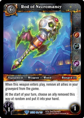 World of Warcraft TCG | Rod of Necromancy - Reign of Fire 186/197 | The Nerd Merchant