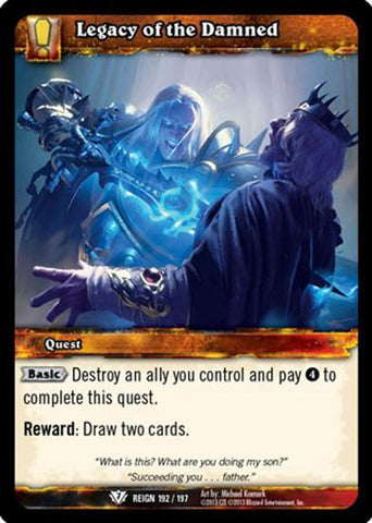 World of Warcraft TCG | Legacy of the Damned - Reign of Fire 192/197 | The Nerd Merchant