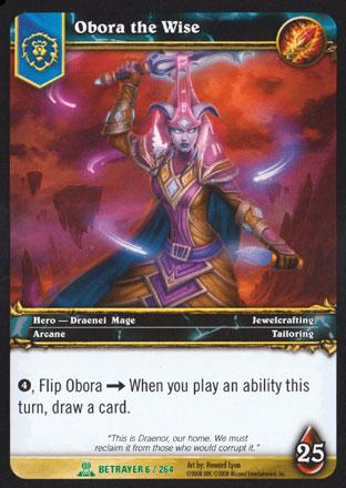 World of Warcraft TCG | Obora the Wise - Servants of the Betrayer 6/264 | The Nerd Merchant