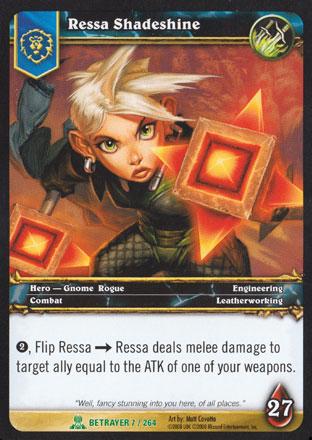 World of Warcraft TCG | Ressa Shadeshine - Servants of the Betrayer 7/264 | The Nerd Merchant