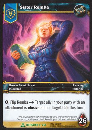 World of Warcraft TCG | Sister Remba - Servants of the Betrayer 9/264 | The Nerd Merchant