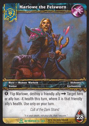 World of Warcraft TCG | Marlowe the Felsworn - Servants of the Betrayer 13/264 | The Nerd Merchant