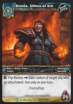 World of Warcraft TCG | Remba, Abbess of Ash - Servants of the Betrayer 18/264 | The Nerd Merchant