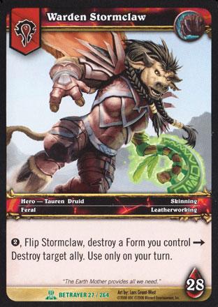 World of Warcraft TCG | Warden Stormclaw - Servants of the Betrayer 27/264 | The Nerd Merchant