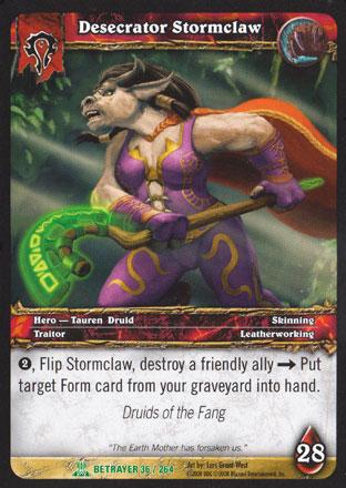 World of Warcraft TCG | Desecrator Stormclaw - Servants of the Betrayer 36/264 | The Nerd Merchant