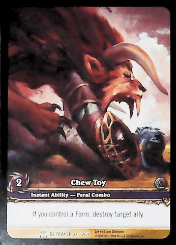 World of Warcraft TCG | Chew Toy (Extended Art) - Servants of the Betrayer 37/264 | The Nerd Merchant