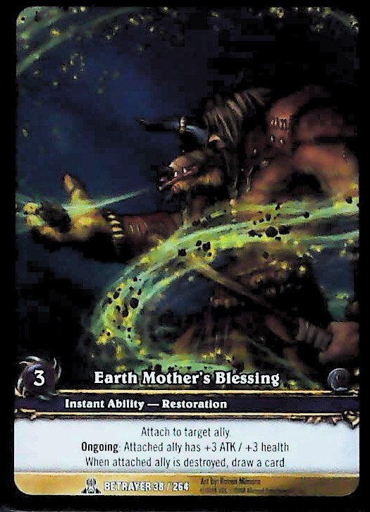 World of Warcraft TCG | Earth Mother's Blessing (Extended Art) - Servants of the Betrayer 38/264 | The Nerd Merchant