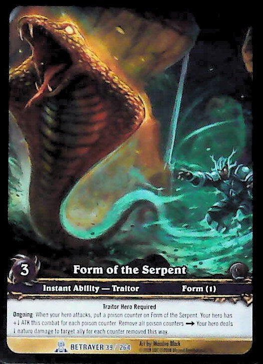 World of Warcraft TCG | Form Of The Serpent (Extended Art) - Servants of the Betrayer 39/264 | The Nerd Merchant