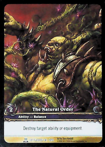 World of Warcraft TCG | The Natural Order (Extended Art) - Servants of the Betrayer 43/264 | The Nerd Merchant