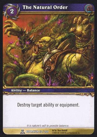 World of Warcraft TCG | The Natural Order (Foil) - Servants of the Betrayer 43/264 | The Nerd Merchant